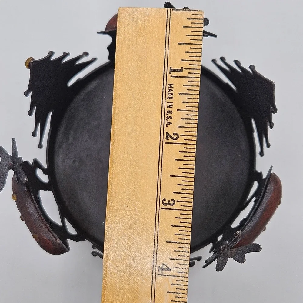 Pier 1 Rustic Metal Reindeer Candle‎ Holder Woodland Christmas Votive Pillar